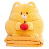 Multifunctional Plushie Pillow Blanket With Capybara Hamster Design For Home Office Travel Use P9YB