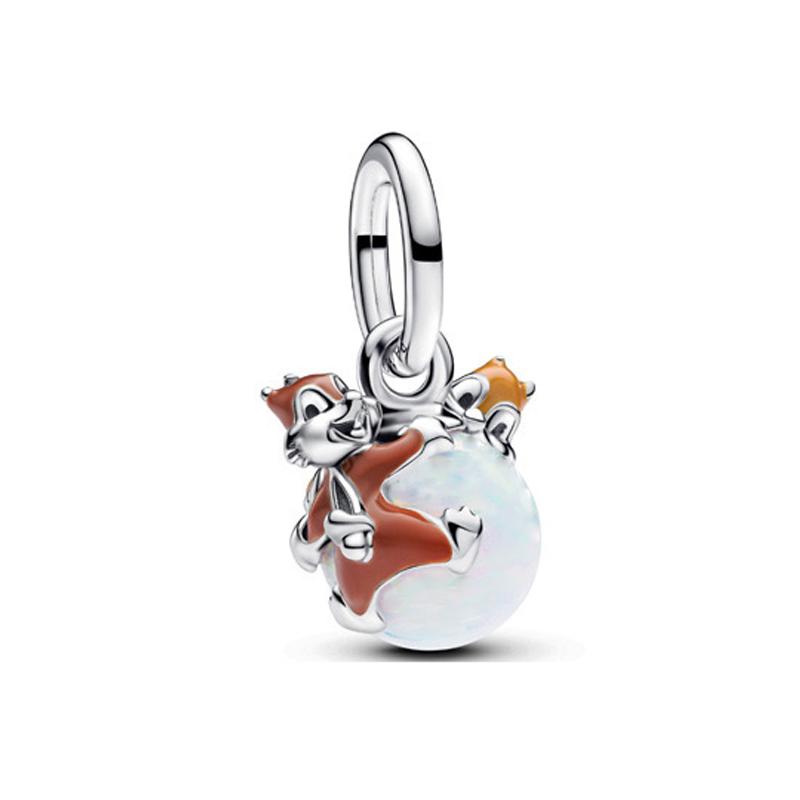 Miniso Tiger Lion Winnie The Pooh copper Exquisite Charm Bead Compatible With for Authentic Bracelets NecklaceDIY Womens Jewellery