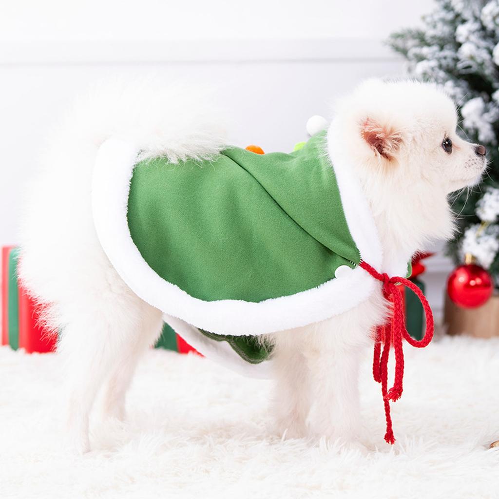  Christmas Cape, Dog Soft Thick Xmas Cloak With Velvet Stars Hat,  Christmas Costume Dogs S  Outfits For  , S