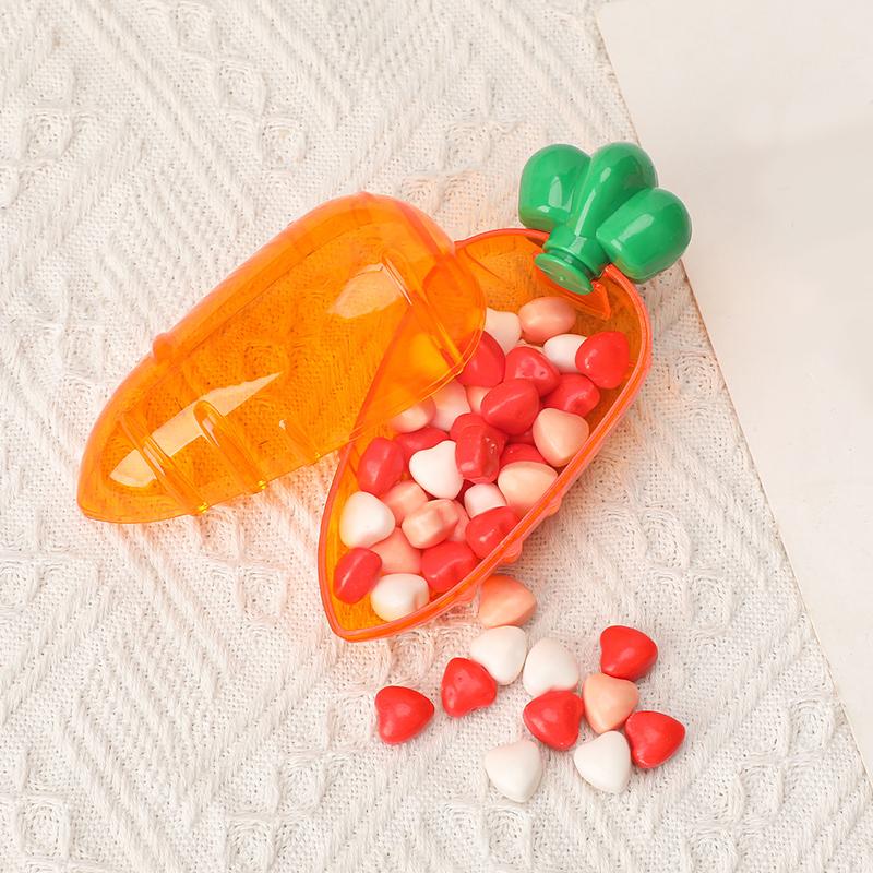 1PC Gift Box DIY Storage Party Easter Ornament Carrot Candy Box Creative Plastics Decorative Party Supplies