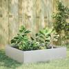 VidaXL Raised Garden Bed 100x100x25 Cm Stainless Steel 851035
