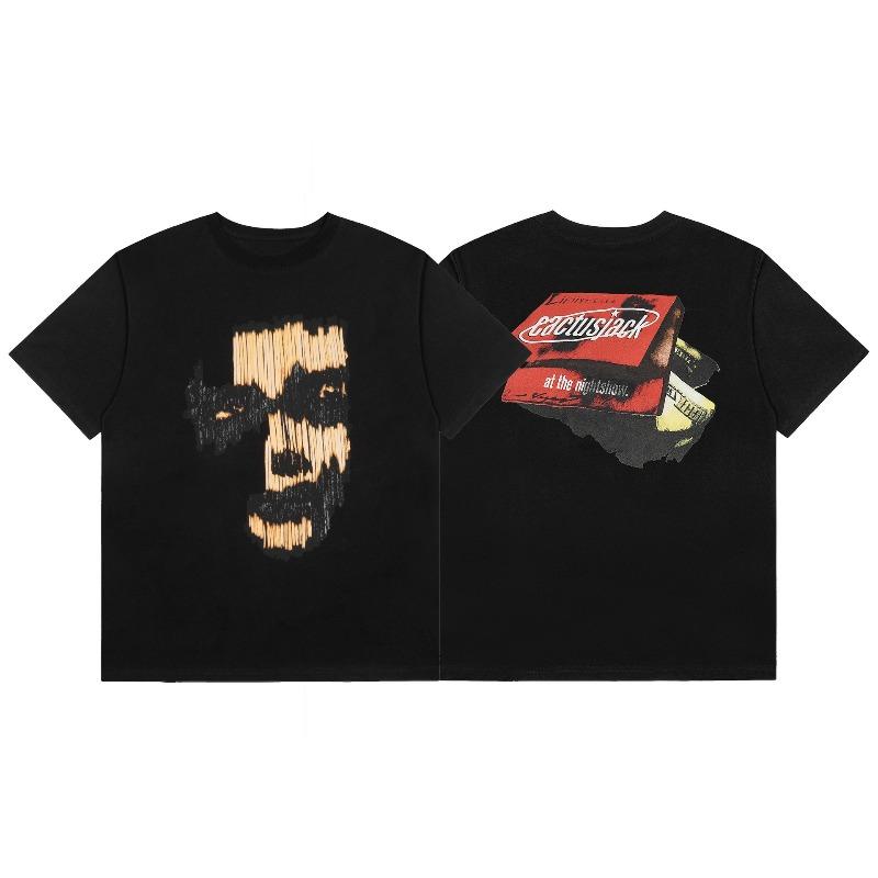 

ROADVIBE Cuctus Jack 100% Cotton Hip Hop Tshirt for Men Women Utopia Summer Short Sleeve Streetwear Vintage XL