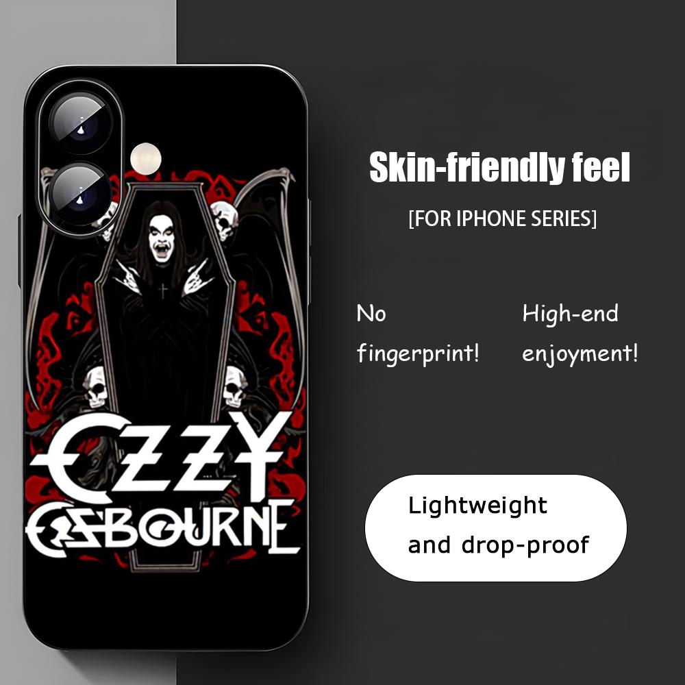 

O-Ozzy O-OsbournES Hot Band Phone Case For iPhone 16 15 14 13 12 11 X XR XS 8 Plus Mini Pro Max Soft black Shockproof Cover iPhone 13 mini