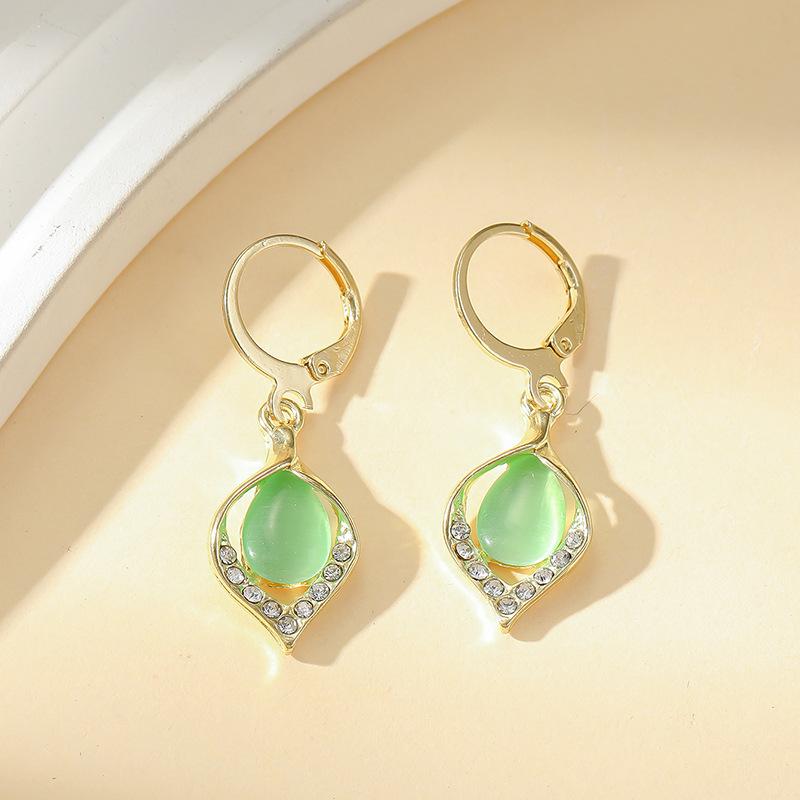 BlingBay Women's Pendant Earrings Light Luxury Water Drop Shape Elegant Lady Earrings Girls Party Birthday Jewelry Gift