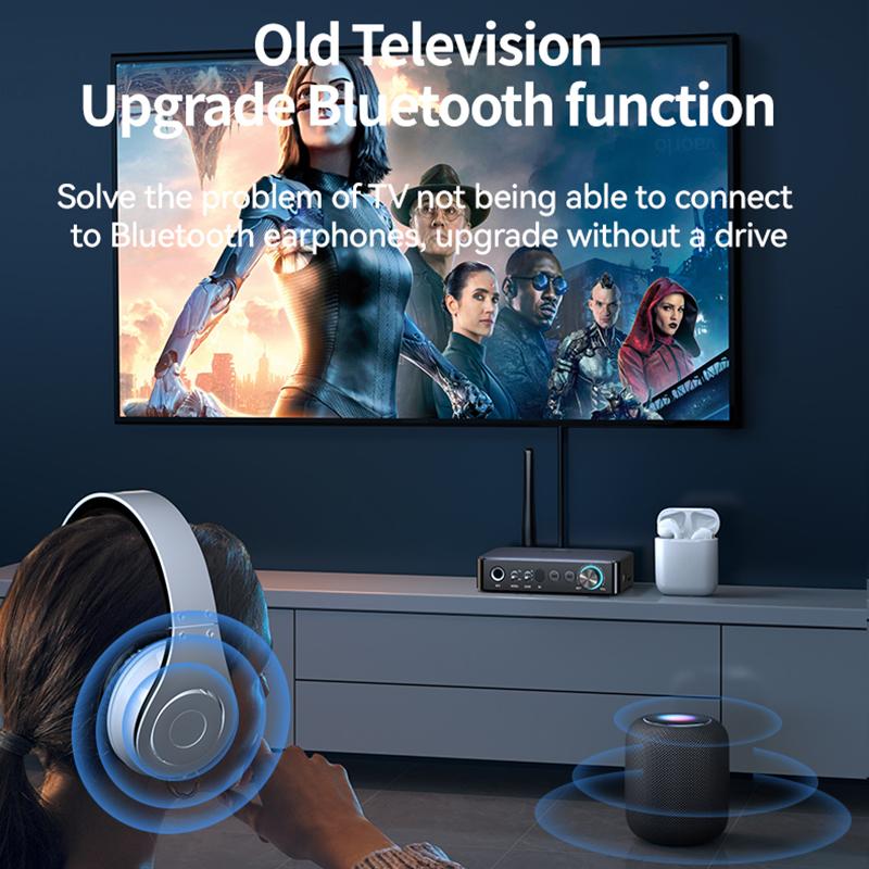 Odbiornik audio Bluetooth M16 Nadajnik NFC 3,5 mm AUX 2RCA U-Disk TF 6,5 Mikrofon Współosiowy DSP Dekodowanie Muzyka HIFI Bezprzewodowy adapter