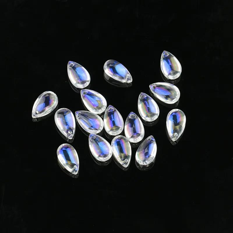 Super shiny 8x14mm drop shape crystal beads Austria glass drop beads Spacer beads for Jewelry DIY  jewelry accessories 28pcs/lot