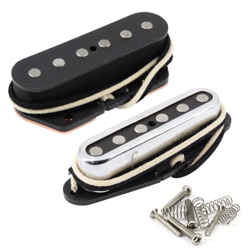 

Ogdni 5-Piece Tele Guitar Pickup Set, Single Coil, Alnico Neck/Middle/Bridge Pickups for Tele Electric Guitars (GMA19)