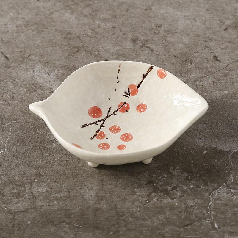 Dí Ruì ēn Japanese Underglaze Snowflake Ceramic Dipping Dishes 4-piece set