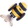 Moving Feather Toy for Pet Cat Feather Play and Catch Cartoon Bee Shaped Feather Toy Moving Play-Catch Vehicle Toy