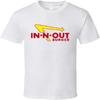 T-Shirt Bianca N-Out-Burge T-Shirt Fast Food per Uomo Donna Manica Corta