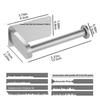 Nail-Free Wall-Mounted Stainless Steel Toilet Paper Holder