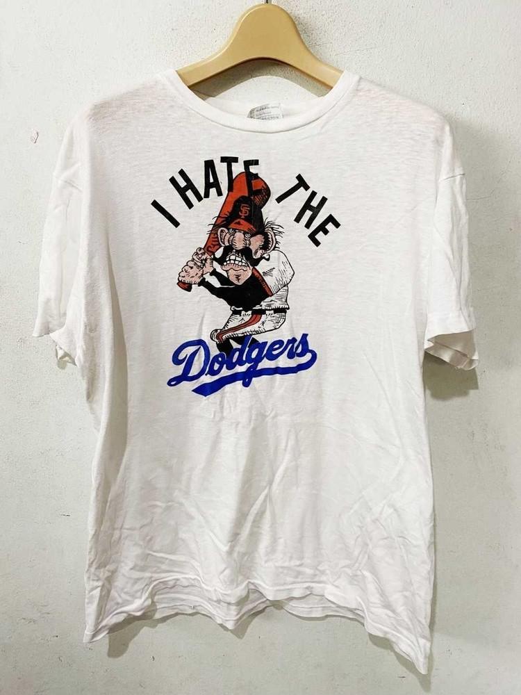 Я ненавижу Dodgers Хлопковая Футболка Унисекс Концертная S-5XL LO329 Унисекс Футболка XXXXL