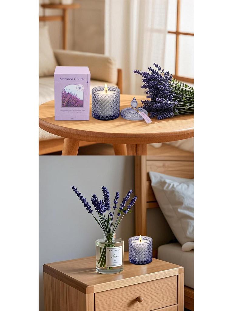 Nordic Style Carved Soy Wax Candle - Essential Oil Fragrance Souvenir