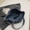 Vintage Shoulder Bag Women's Denim Tote Bag Large Capacity Student Class Bag