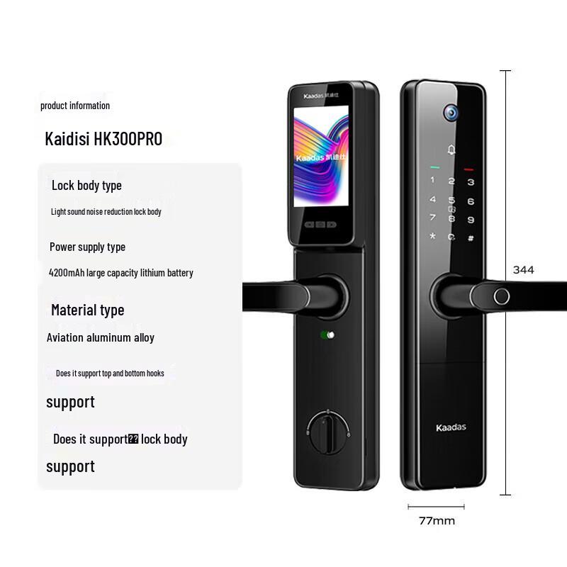 

KAADAS HK300Pro Smart Door Lock with Visual Screen