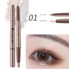 South Korea Counter 4D Eye Shadow Pen Female Dual Head Dual-Use Waterproof and Durable Champagne Highlight Highlight Outline Concealer Pen