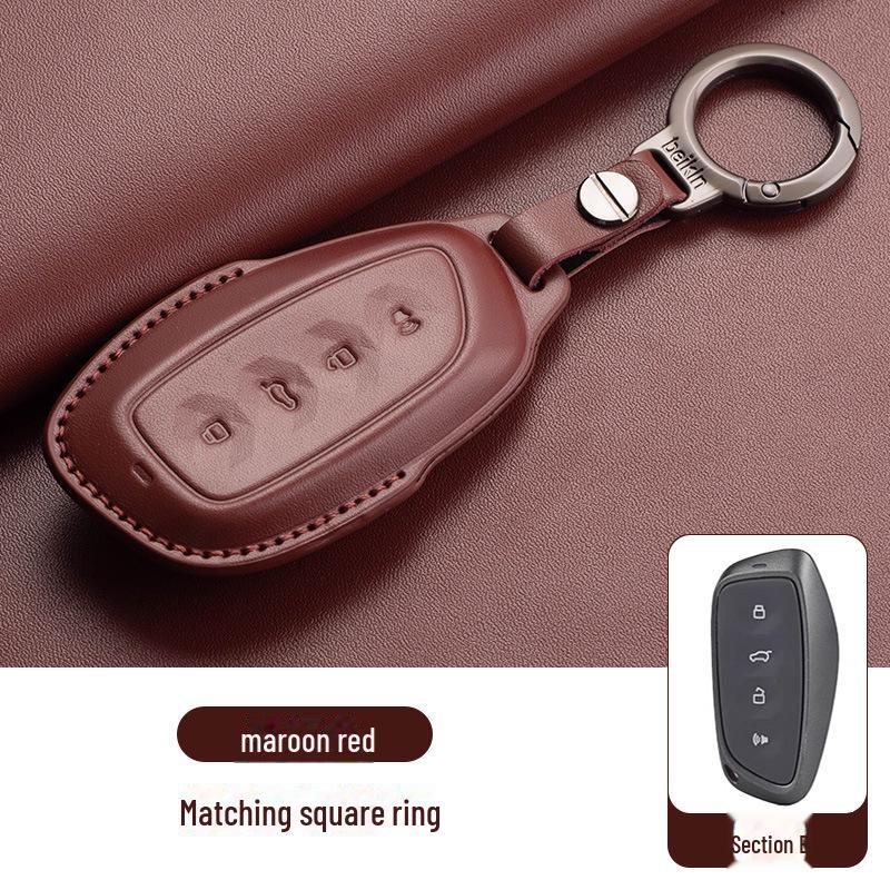 

Кожаный чехол для ключа Great Wall Haval H6 Coupe для H2S/M6/F5/H4 Big Dog F7X и пряжка для автомобильной сумки Haval