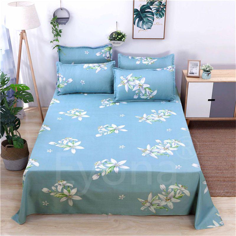 Flannel Cartoon Bed Sheet for Student Dormitory - Single/Double Bed, Free Shipping