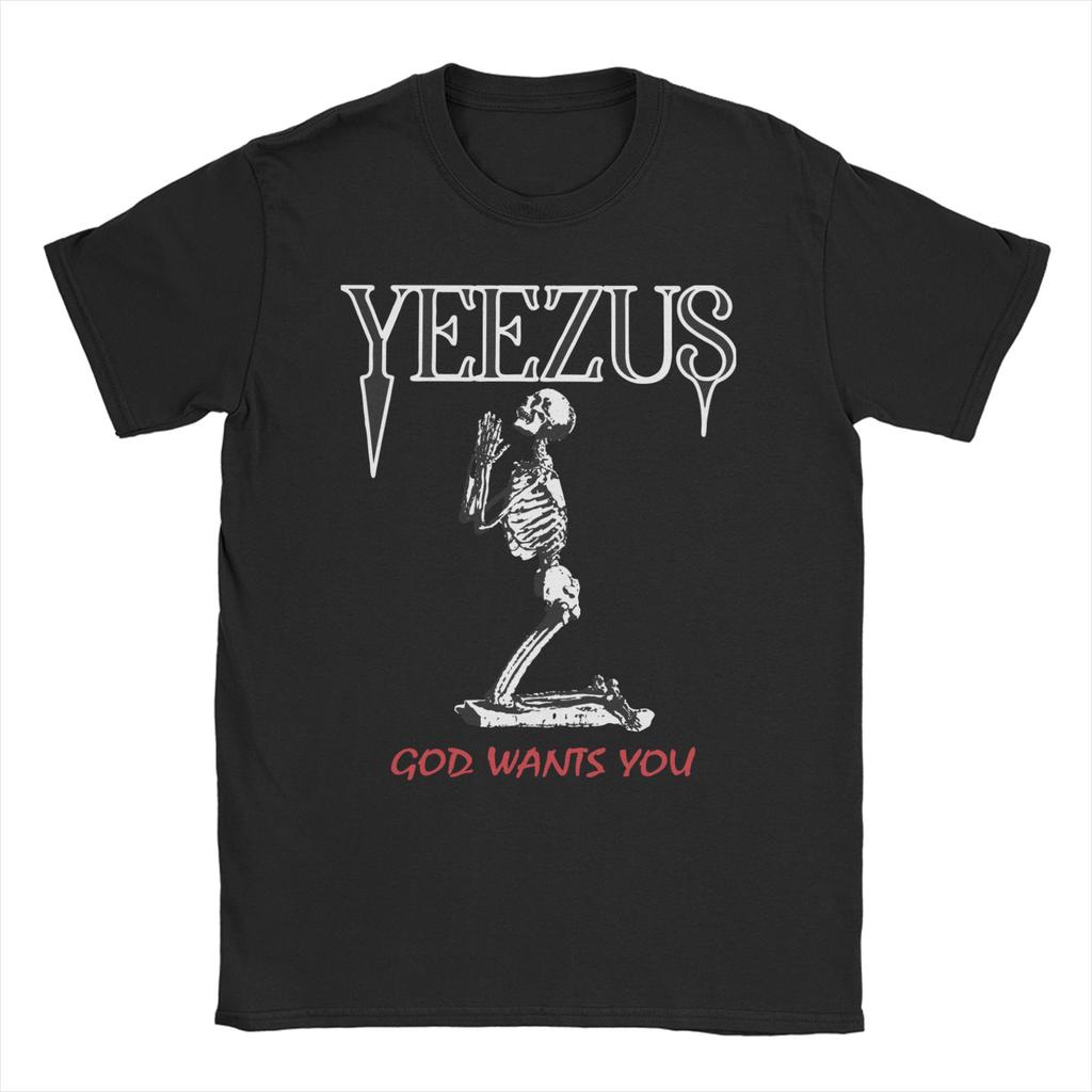 Kanye West TShirt for Unisex Women Cute Bear Novelty Pure Cotton Tee Shirt Round Collar Short Sleeve T Shirts Gift Idea Clothing