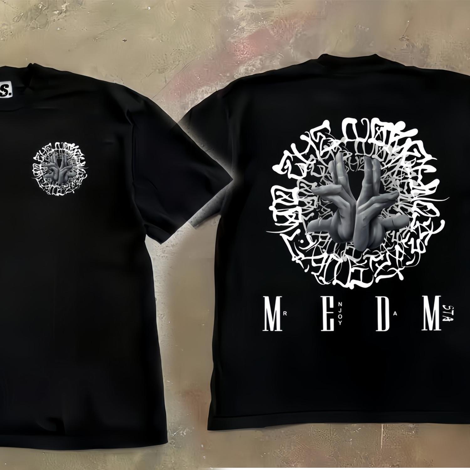 

Funny Hands and Letters Men Clothes Fashion Summer T-Shirts Streetwear 100% Cotton Loose Tops Breathable Tee S