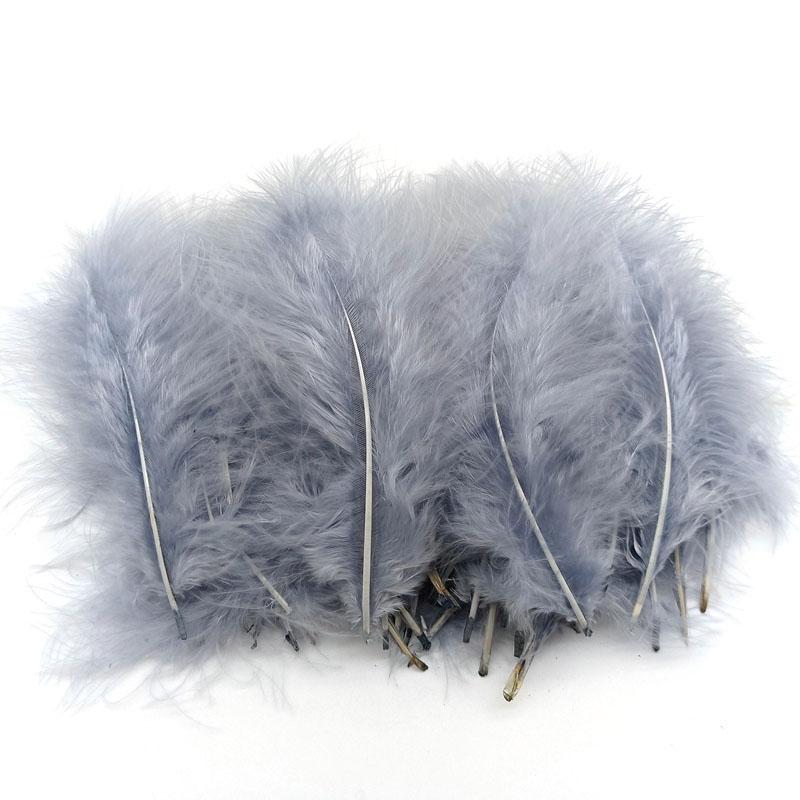 20Pcs Turkey Marabou Feathers Plumes DIY Creative Leisure Decoration Wedding Carnival Handicrafts Accessories Fly Tying Material