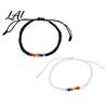 Simple Niche Style Bracelet Rainbow Beads for Men Women Handmade Cute Small Gift Friends Braided String Bracelet Adjustable Woven Rope Wristband