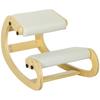 Kneeling Seat, Ergonomic Wooden Seat with Rocking Function, Adjustable Kneeling Chair for Home Office