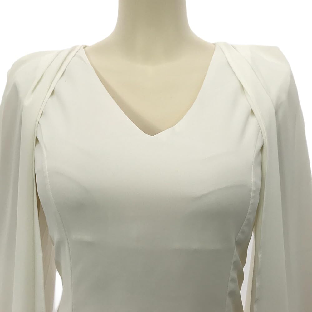 GRAXIA Cabaret Sleeveless Mini Perfect for Hostess and Chiffon Long Mini XL Size Dress, Dress, Hostesses, Clubs, Lounges, V-Neck Dress, Women's,