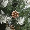 Artificial Christmas Tree, 630 Branches, 37 Pinecones, Snow-Covered Tips, Fire-Retardant, 180 cm