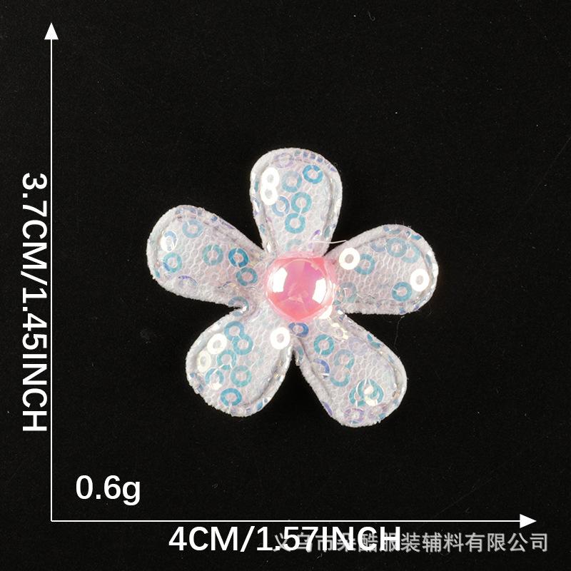 Cute Cartoon Mesh Bow Lace Embroidery Sticker Diy Hand Account Accessories Accessories Brooch Hairpin Hair Accessories Cloth Sticker