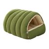 Pet House Bed Non-Slip Base Removable Washable Cover Cave Design Washable Cat Bed with Zipper Indoor Outdoor Portable Nest