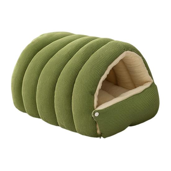 Pet House Bed Non-Slip Base Removable Washable Cover Cave Design Washable Cat Bed with Zipper Indoor Outdoor Portable Nest