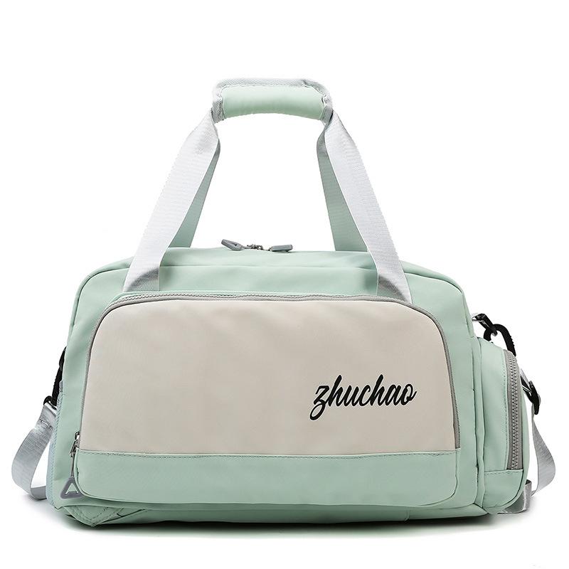 

Fitness bag, sports backpack, multifunctional with shoe compartment, large capacity, waterproof, short-distance portable, dry and wet separation 50*27*25 зелений