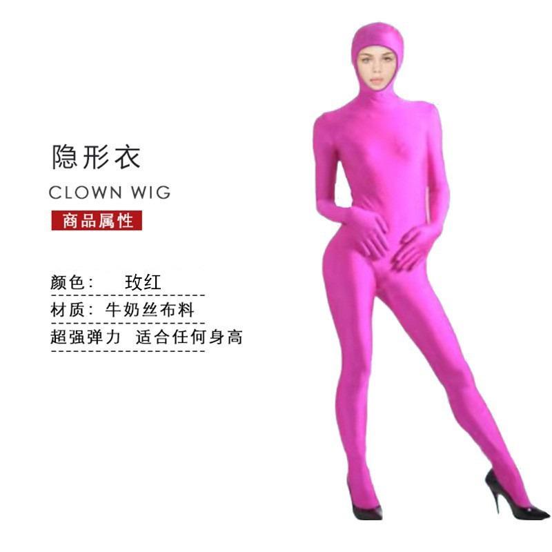 Halloween cos costume ninja invisible man tights showing face black man invisibility cloak performance costume performance costume