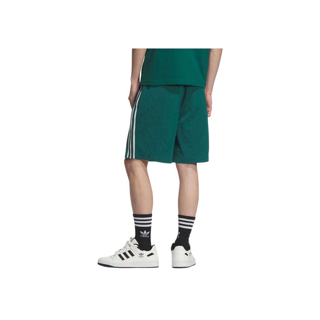 Adidas Originals SS25 Woven Loose Striped Comfortable Lace-Up Sports Shorts Men Shorts KC0155