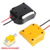 New For Dewalt Adapters 10.8V-12V Battery Power Connector Adapter Dock Holder With 14 Awg Wires Connectors Power