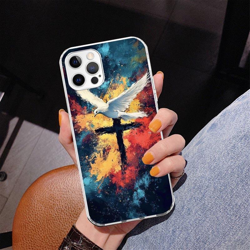 Jesus Bible Phone Case For iPhone 17 Air 16 Pro Max 16E 15 + 14 Plus 11 12 13 Mini 7 8 SE Gift Print Cover Fundas