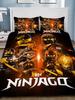3D Hot Game N-Ninjagos Duvet Covers Kids Cartoon Bedding Set Quilt Cover Twin Full Bedroom Bed Decor for Teens Best Gifts