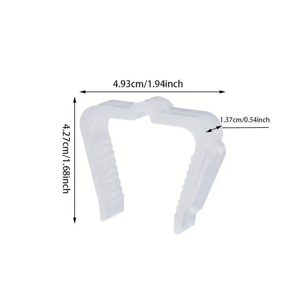 50 Pcs Windproof Fixed Light Clips Christmas String Light Hanger Hooks Waterproof Light String Clips For Roof String Lights