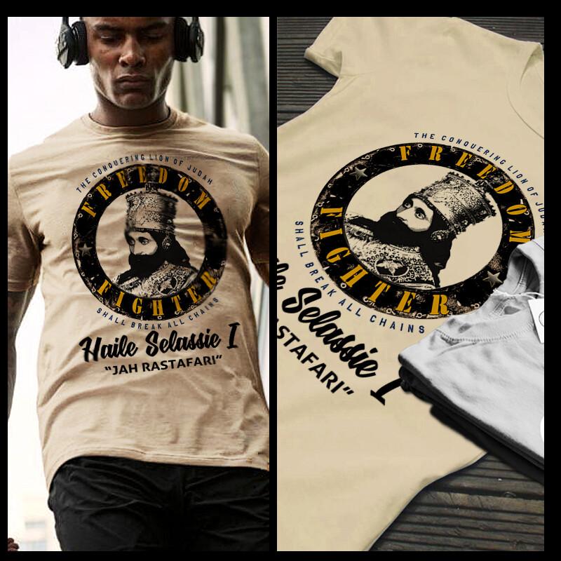 

Reggae t-shirt Roots Rock Rasta Jah Rastafari Haile Selassie I Rastaman vibe M