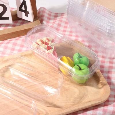 Disposable Mousse Dessert Box With Lid Square Cake Container Cake Packing Box Individually Packaged Portable Clear Plastic Cups