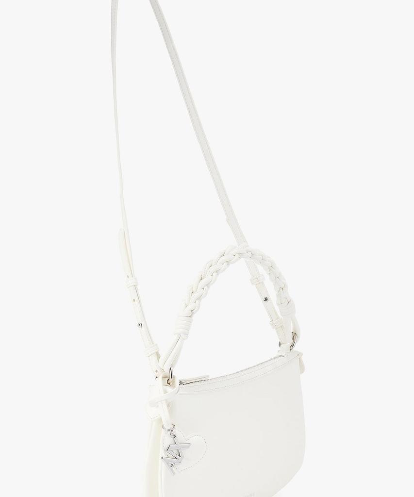 Armani Exchange Women'S Small Braided Handle Shoulder Bag _Off White_A426170511