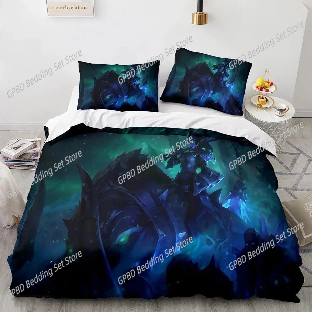 Luxury New 3D Print League of Heroes Bedding Set Single Twin Full Queen King Size Game Anime Bed Set Bedroom Duvet cover Sets