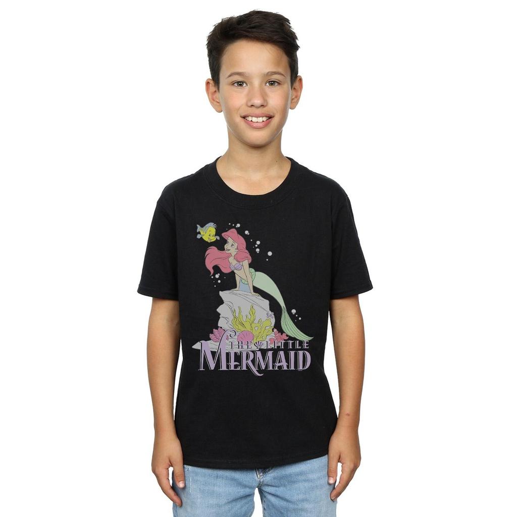 Disney Jungen Arielle Verwaschenes Nostalgie T-Shirt