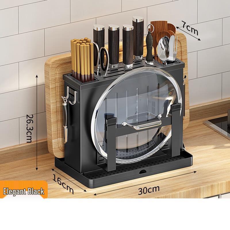 miflame Wall-Mounted Kitchen Knife & Storage Rack