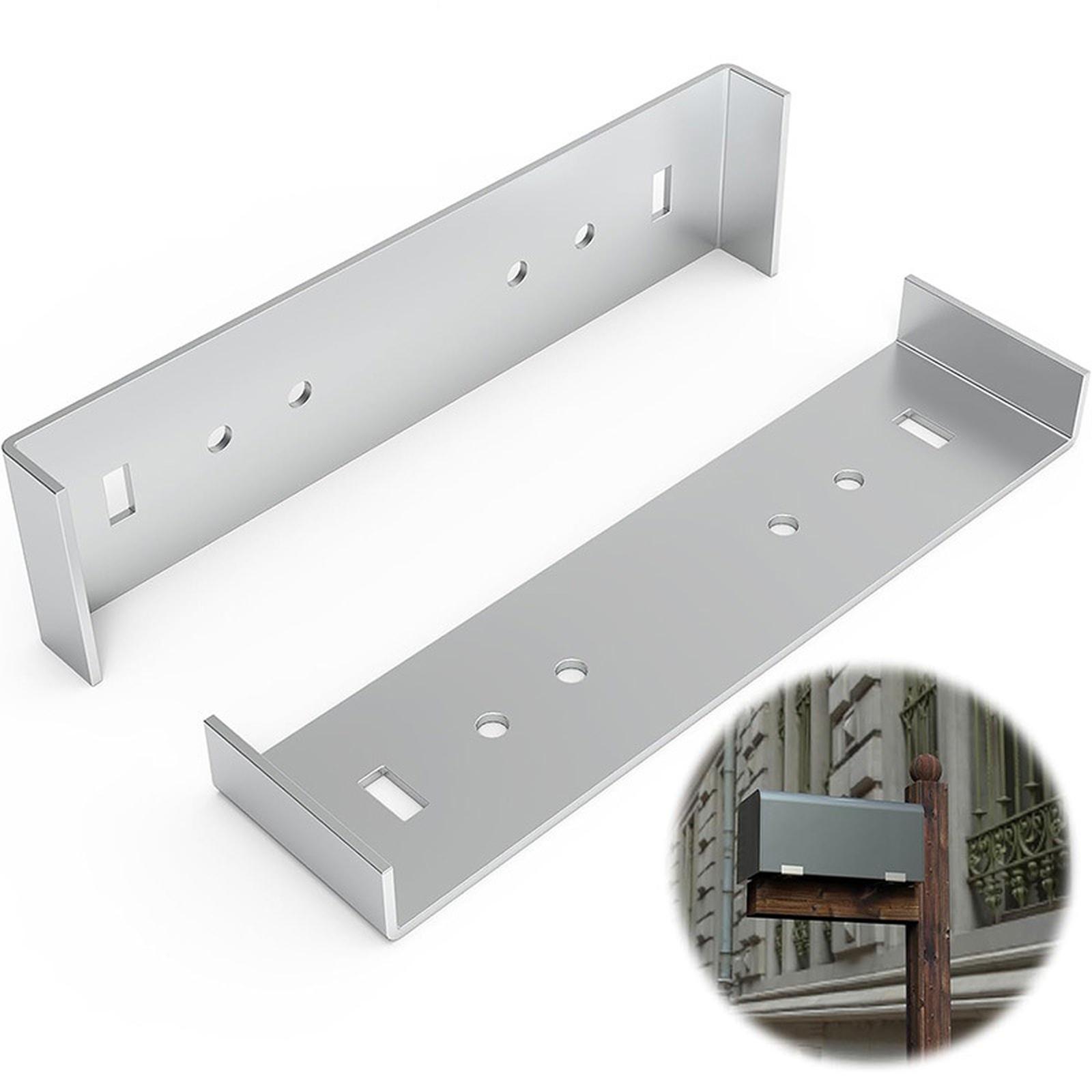 

Rustresistant Mailbox Mounting Solution Bracket Against Tilting for Outdoor Use one size срібний