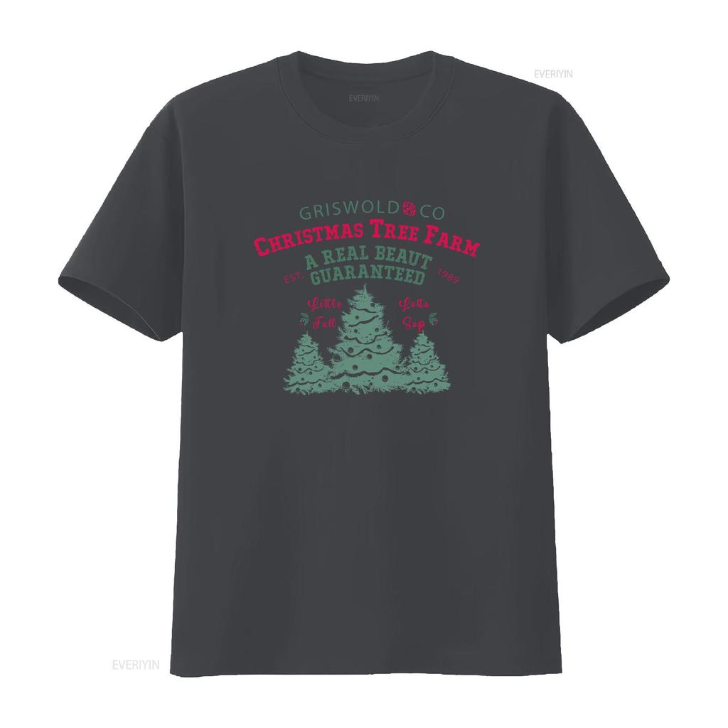 Griswold Co Christmas Tree Farm T Shirt A Real Beaut Guaranteed 1989 Little Full Lotta Sap Festive Xmas Design vintage Washed