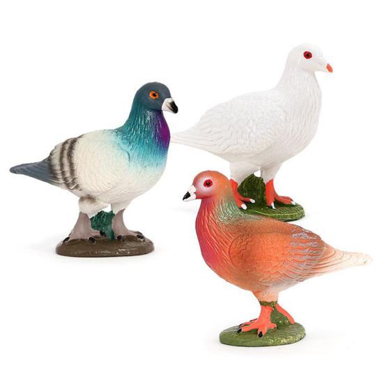 Figurine Porumbel Imprimate cu Simulare Înaltă Iubire Pace Model Porumbel Statuie Animal Recuzită Fotografie