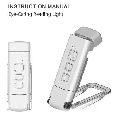 New Reading Book Clip Light Night Light Usb Charging Portable Clip Light Desk Lamp Eye Protection Mini LED Card Book Light