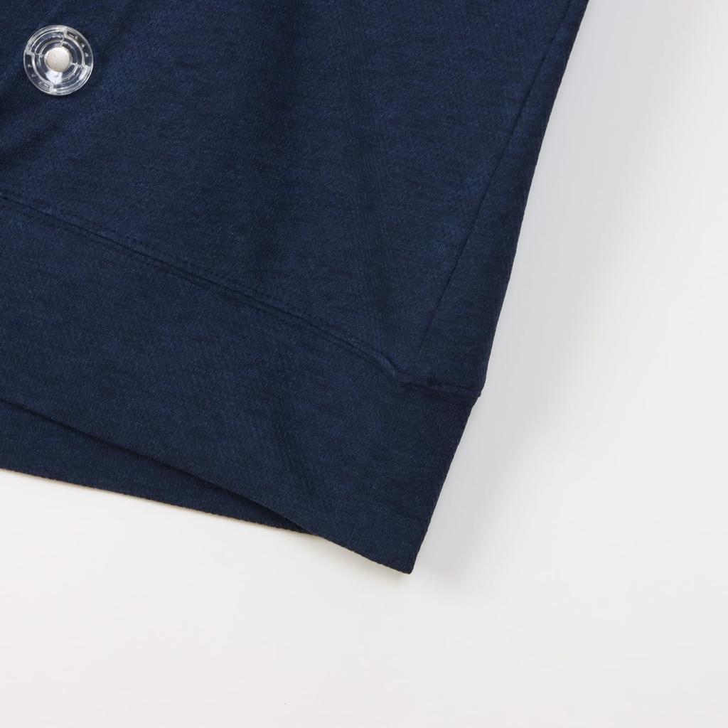 Champion Short Sleeve Mock Neck Shirt UV Graphic Logo Print Women's (CW-BG304), Navy, Protection, Quick-Drying,